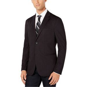 Ryan Seacrest Mens Plaid Performance Sport Coat, Black, NWT